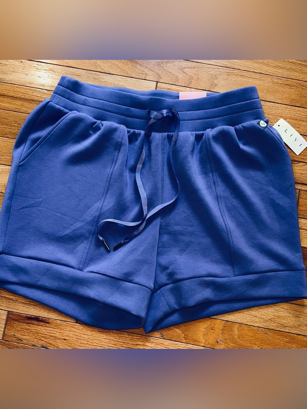 LIVI Lane Bryant super soft Modal blend Lounge activewear Shorts periwinkle